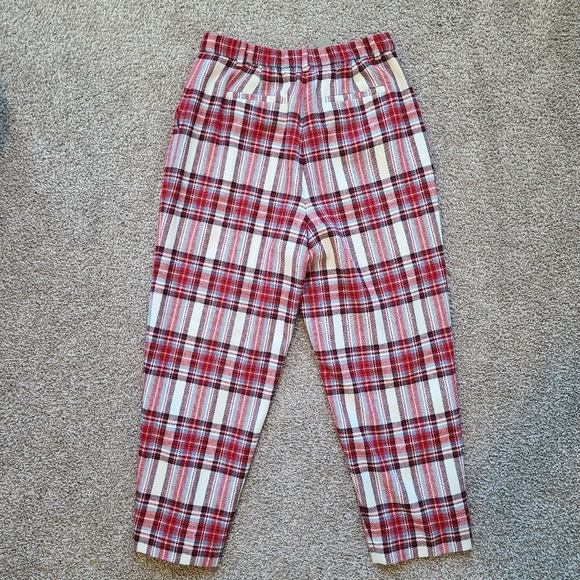 J. Crew Tapered-leg Wool Pant In Vintage Plaid Size 8 - Picture 9 of 10